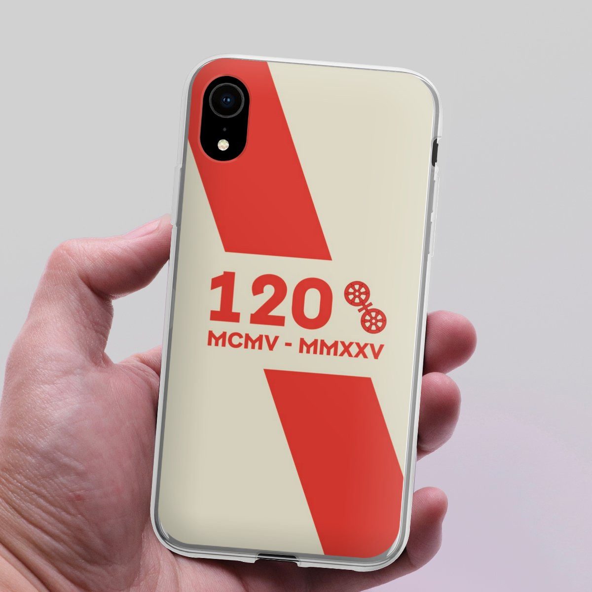 DeinDesign Handyhülle 1. FSV Mainz 05 E.V. 120 Jahre Bundesliga, Apple iPhone Xr Silikon Hülle Bumper Case Handy Schutzhülle