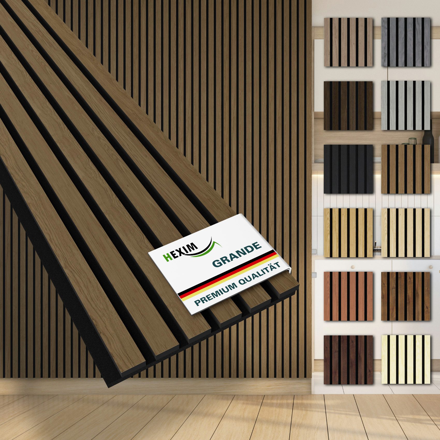 Hexim Wandpaneel, (Akustikpaneele Musterstück Holzpaneele Grande günstig online kaufen