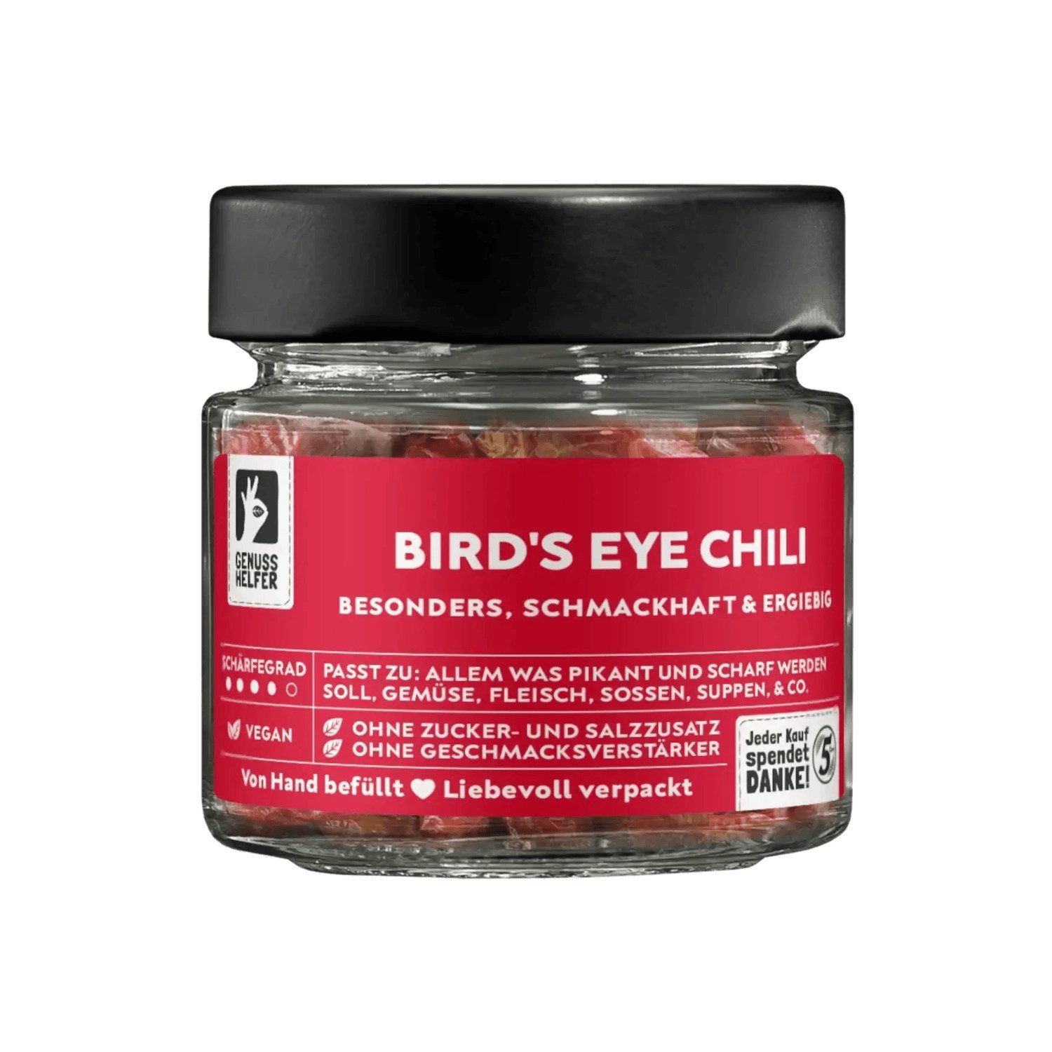 Bremer Gewürzhandel Gewürz Chili Bird's Eye, ganz, im Glas, 20 g