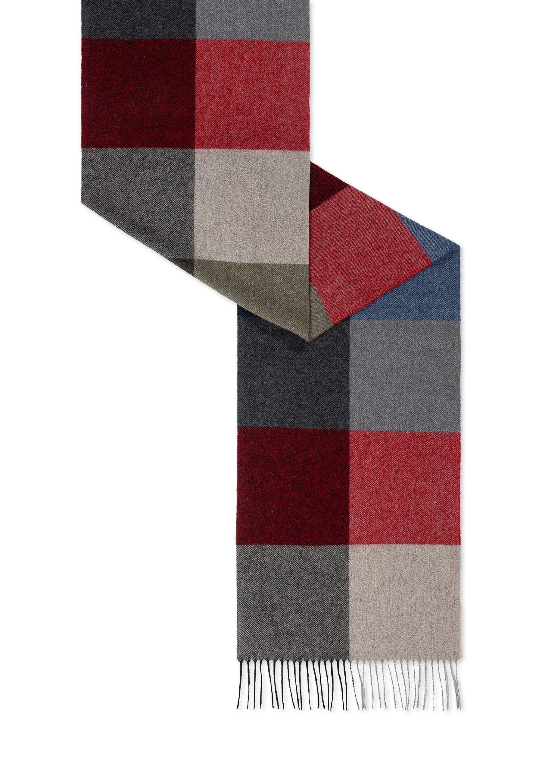 Roeckl Schal COLOURED SQUARES, Bunter Wollschal