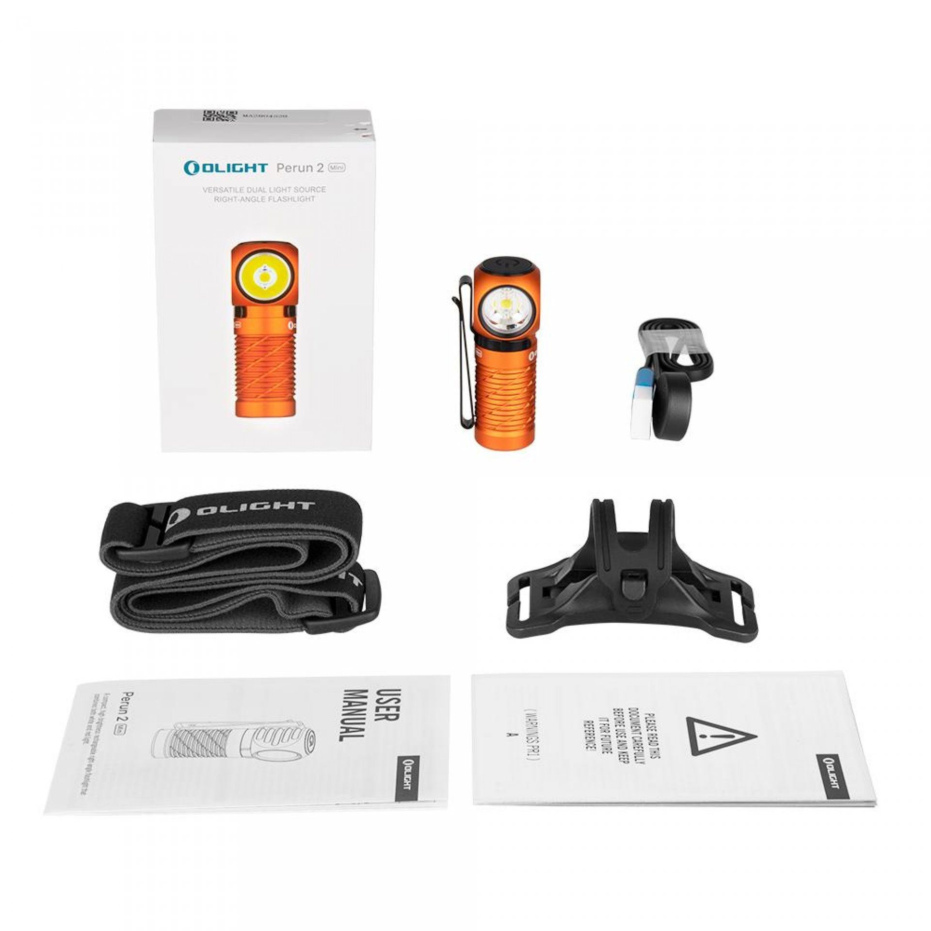 OLIGHT LED Taschenlampe Olight Perun Multifunktionslampe, für und Mini Wandern, Orange Nachtläufe, 2 IPX8 Campen
