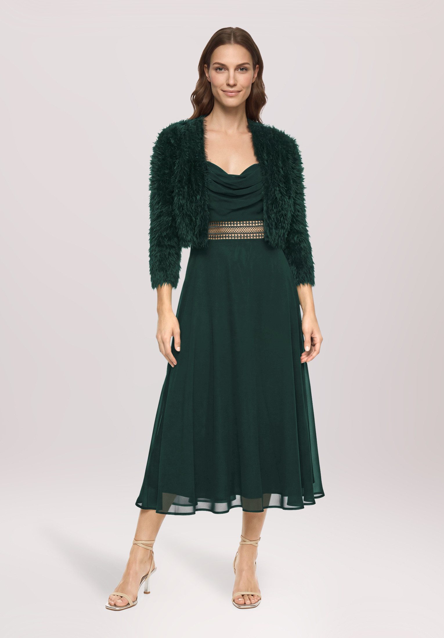 Vera Mont Strickjacke Damen mit Struktur (1-tlg) Struktur