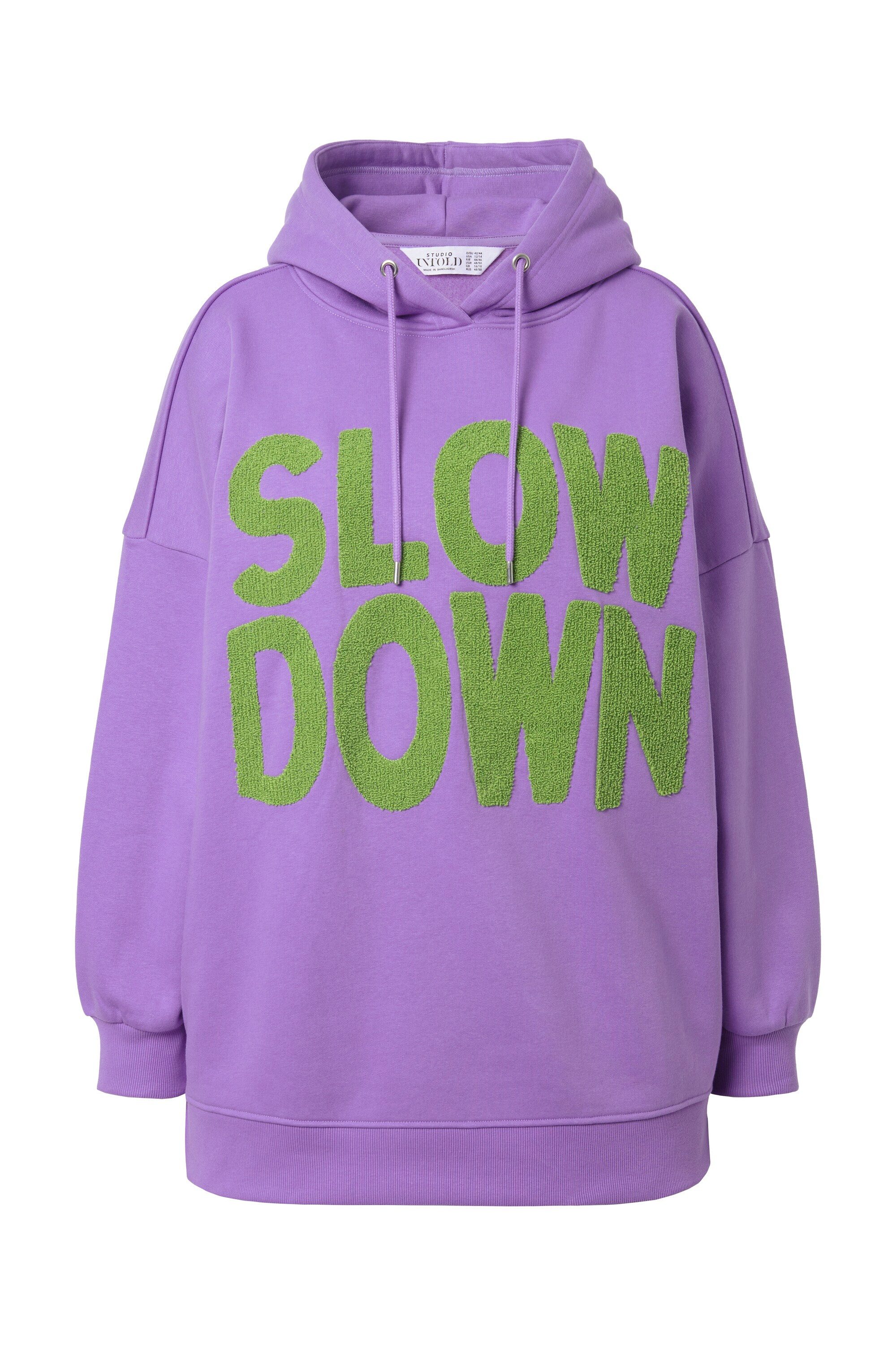 Sweatshirt Hoodie oversized Towel-Statementprint Kapuze