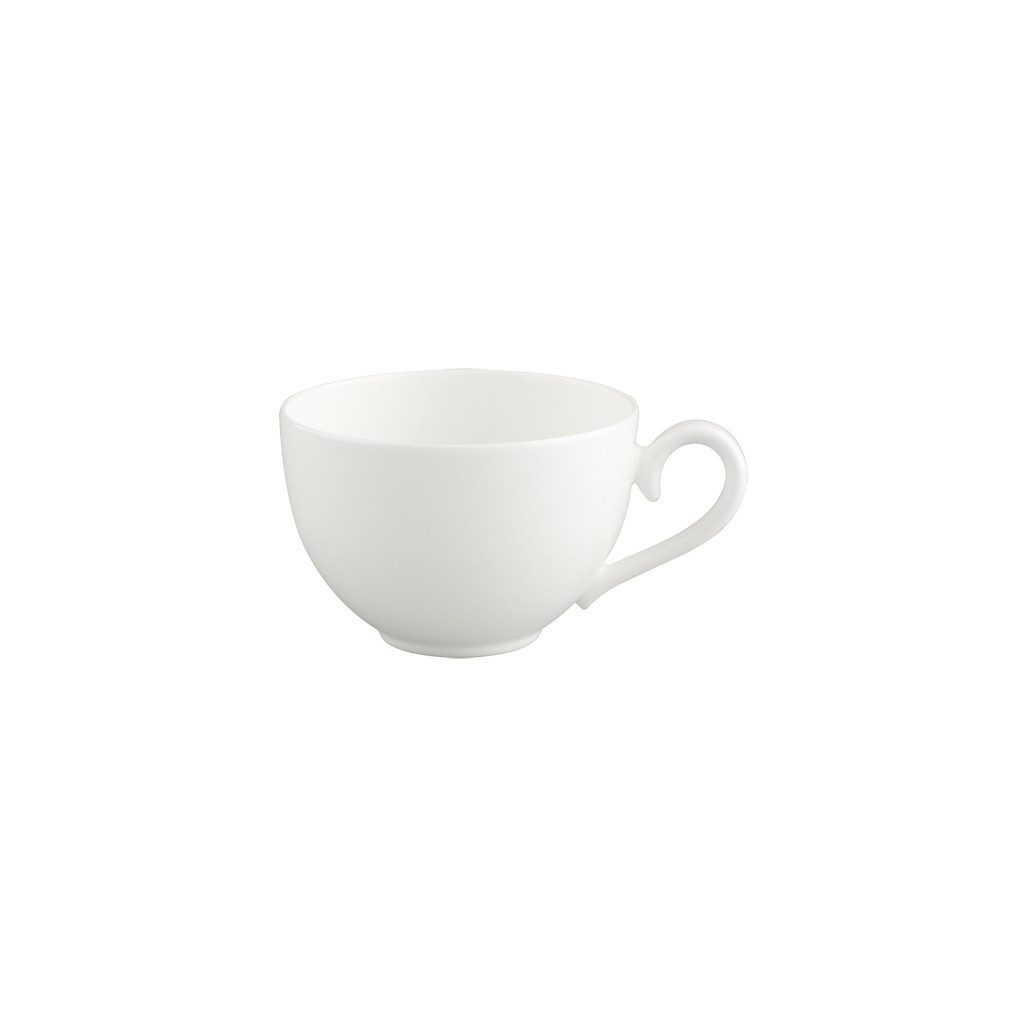 Villeroy & Boch Signature Tasse White Pearl Tee-/Kaffeeobertasse, 1-tlg., Porzellan, Premium Bone Porcelain, mikrow.- & spülm.sicher, Made in Germany