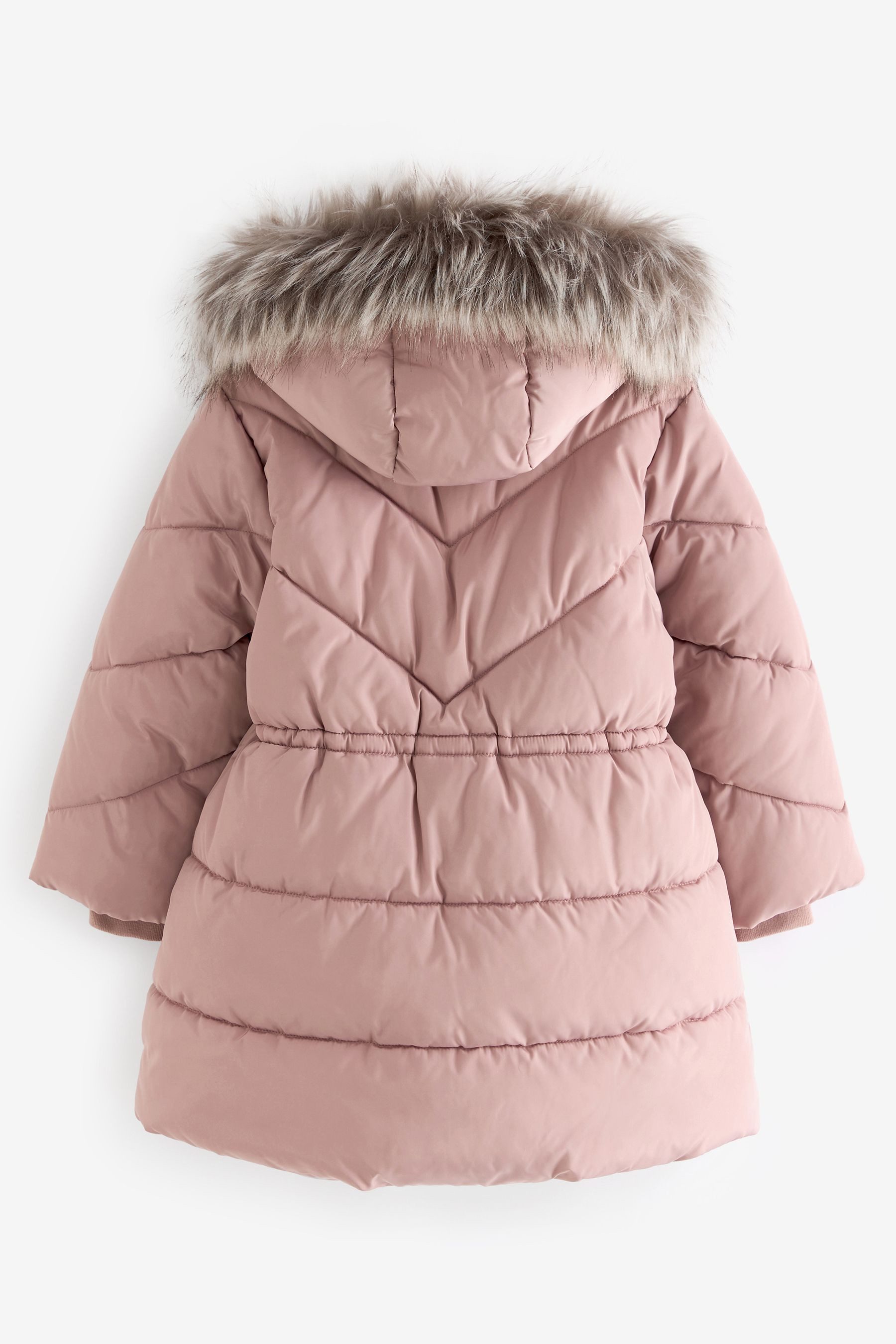 Next Steppmantel Wasserabweisende Steppjacke mit Kunstfellbesatz günstig online kaufen