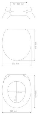 WENKO WC-Sitz Ostuni (1-St), Thermoplast, belastbar mit 300 kg, mit Absenkautomatik