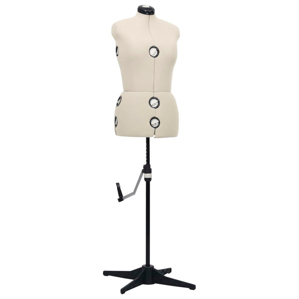 vidaXL Schneiderpuppe Schneiderpuppe Verstellbar Weiblich Creme M Размер 40-46