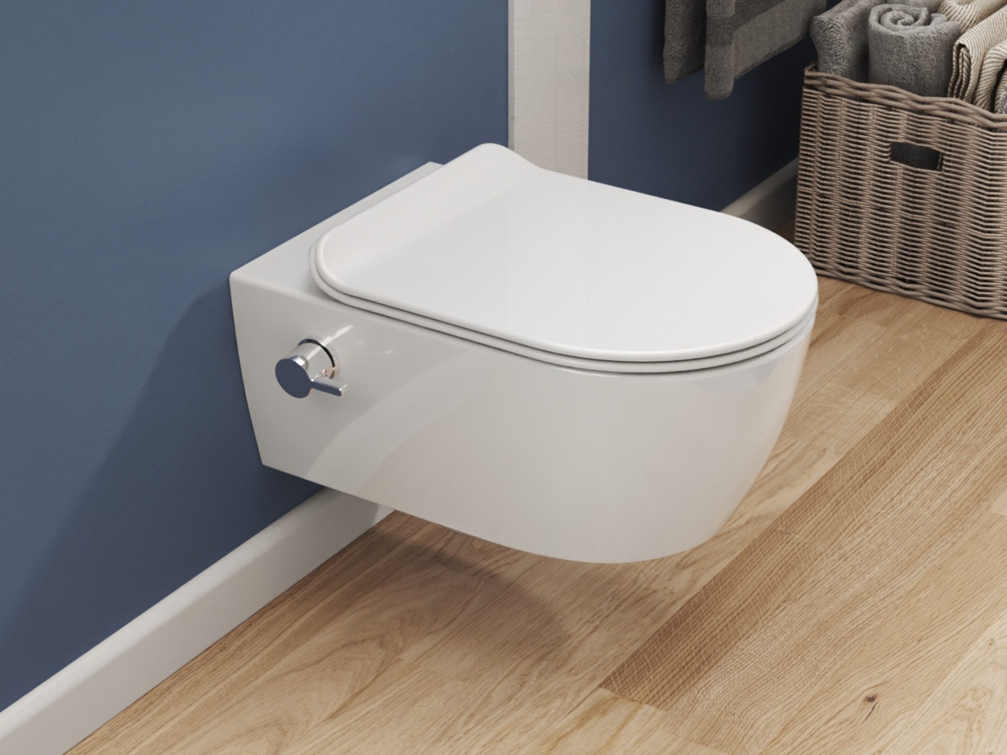 SSWW Dusch-WC mit Softclose WC-Sitz Tiefspül-WC günstig online kaufen