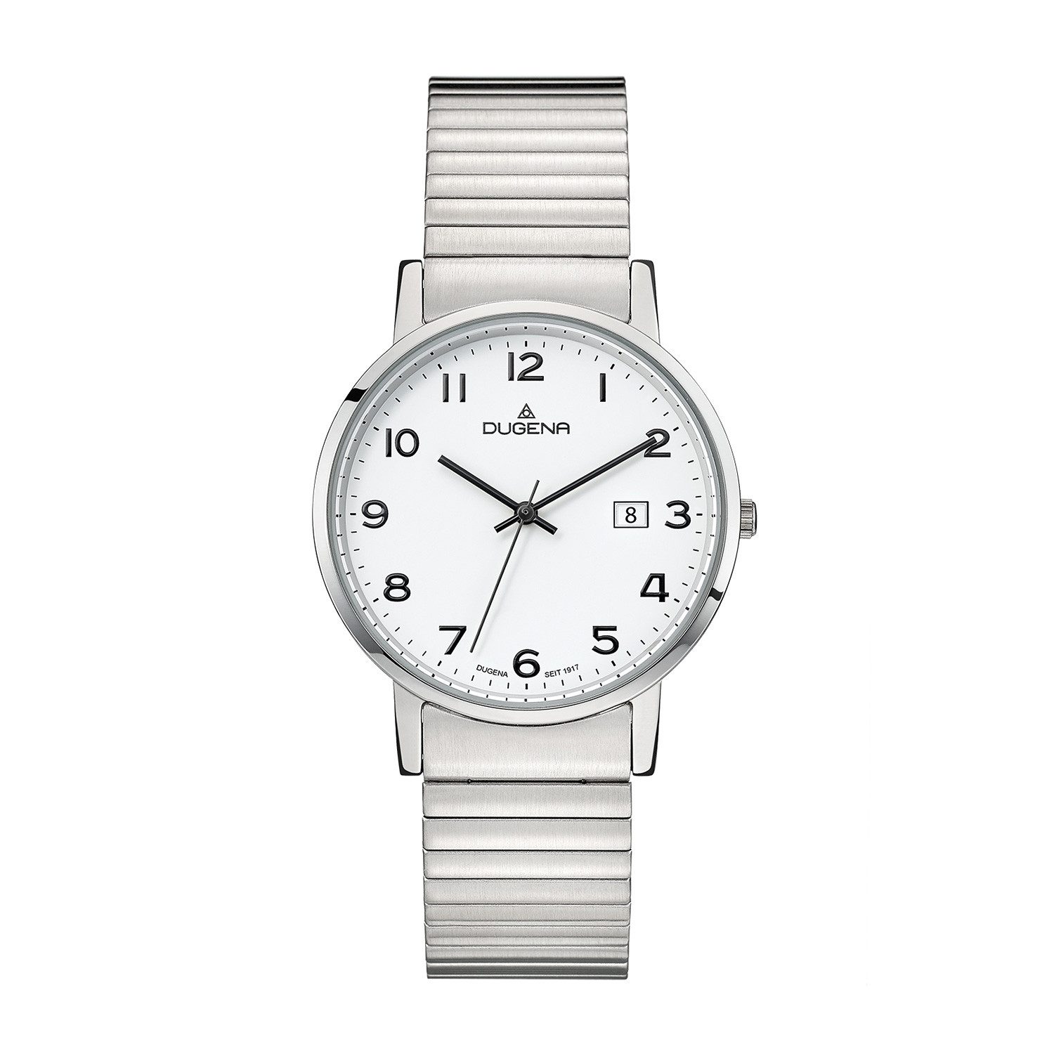Quarzuhr Herrenuhr 4460751-1 Moma Comfort, Quarz, weißes Zifferblatt, Edelstahl