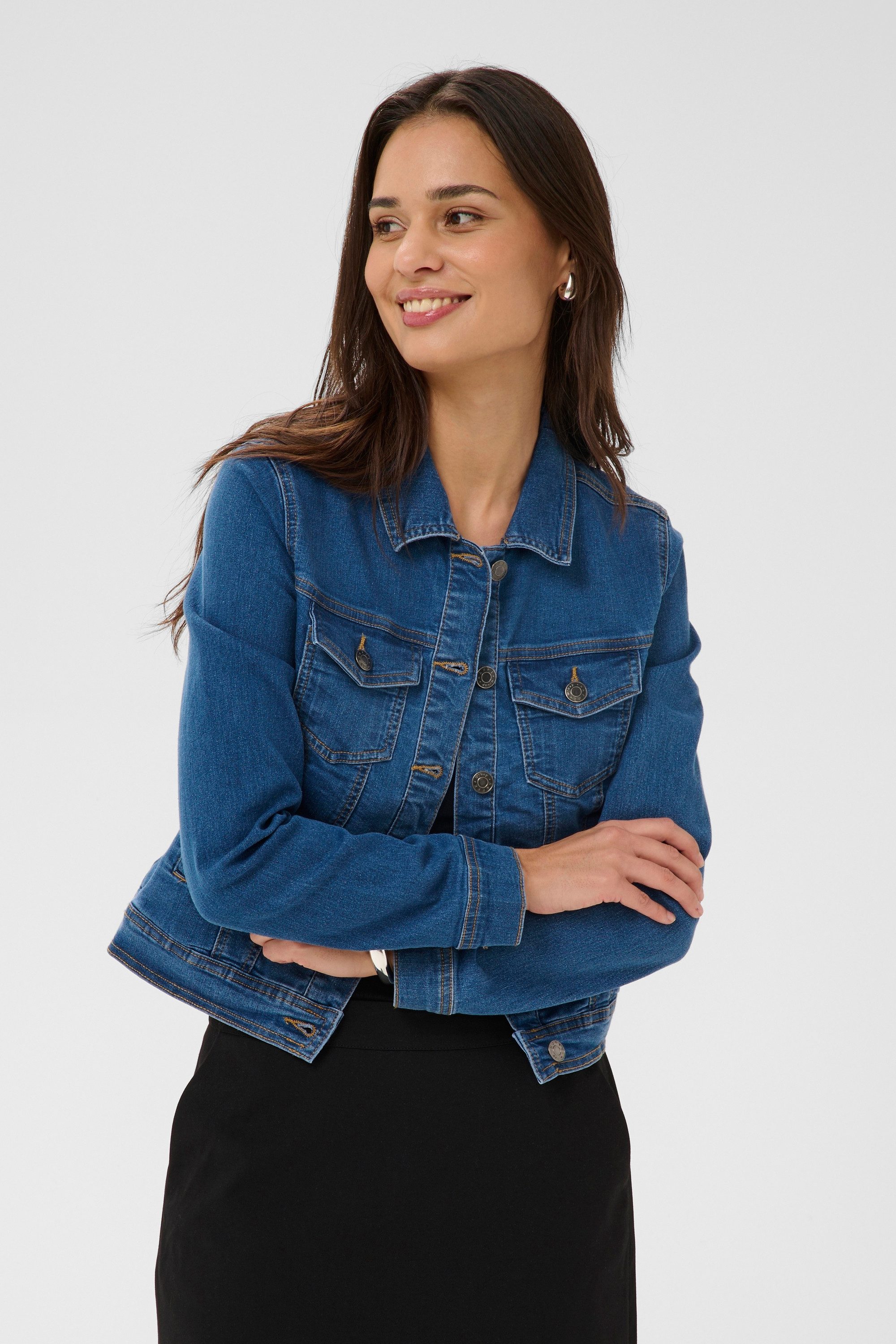 KAFFE Jeansjacke Jeansjacke KAvilma