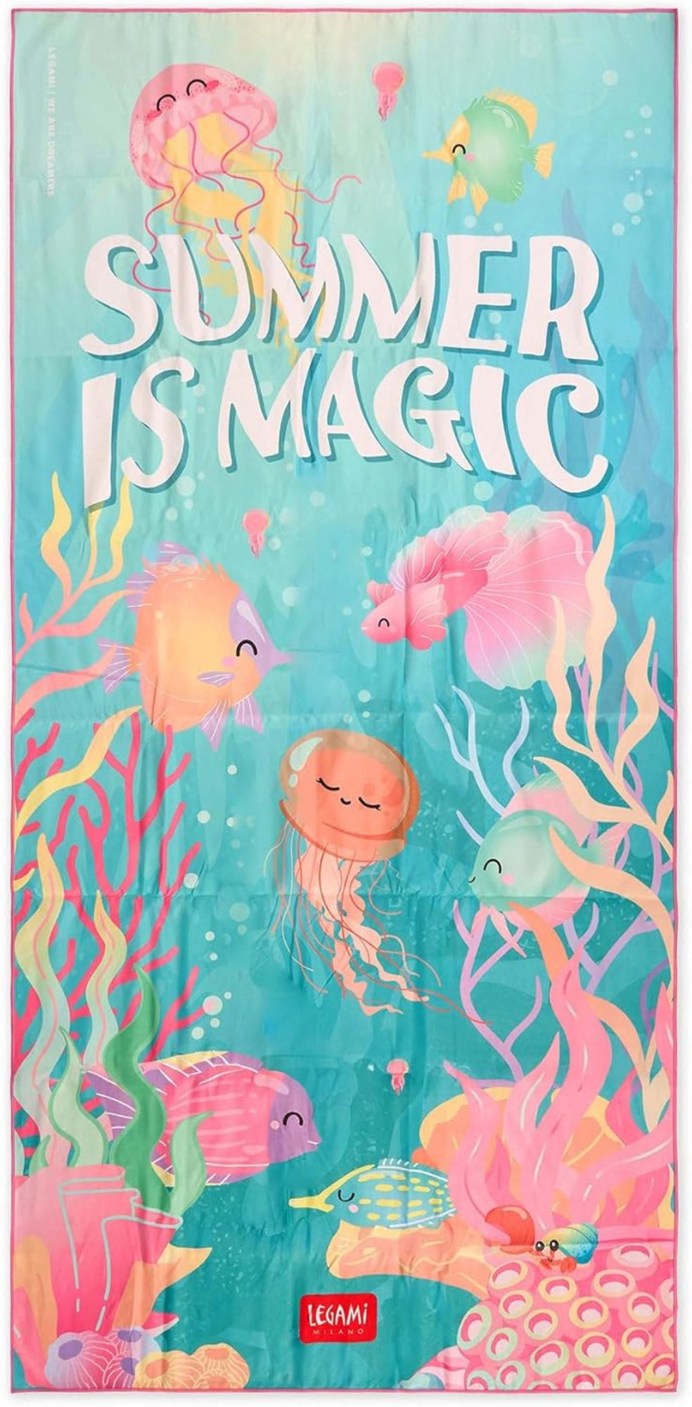 Legami Strandtuch Legami Mikrofaser-Strandtuch Summer is Magic 85x180 cm