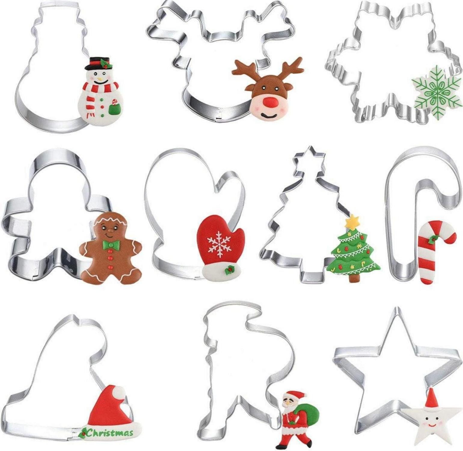 Back-Set Ausstechformen Weihnachten Set 10-teilig Plätzchen Ausstecher
