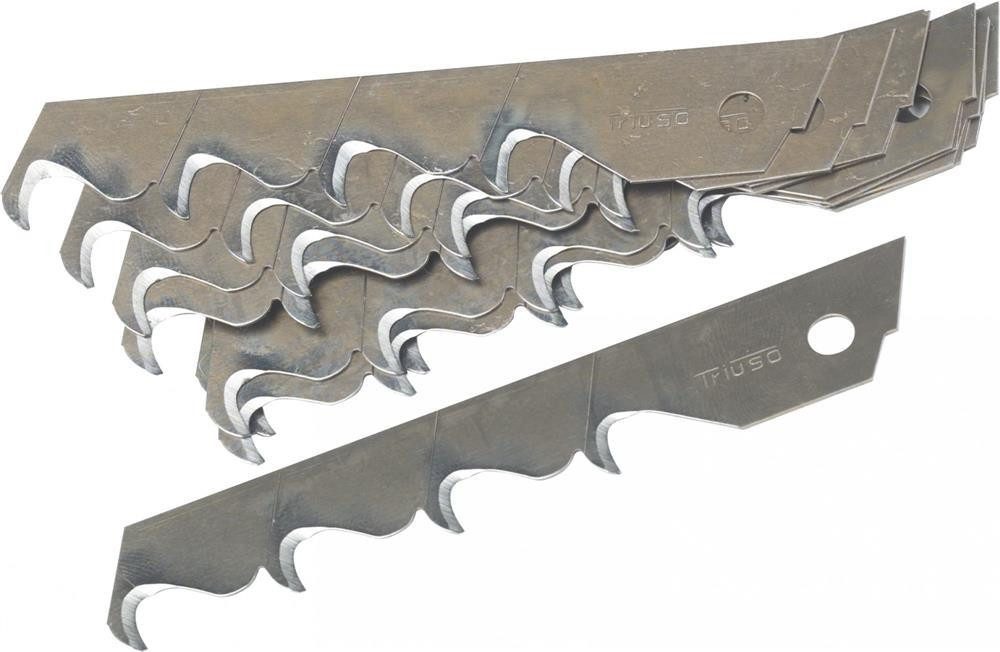Triuso Cuttermesser Hakenklingen 100mm x 18mm Abbechklingen 10 Stück