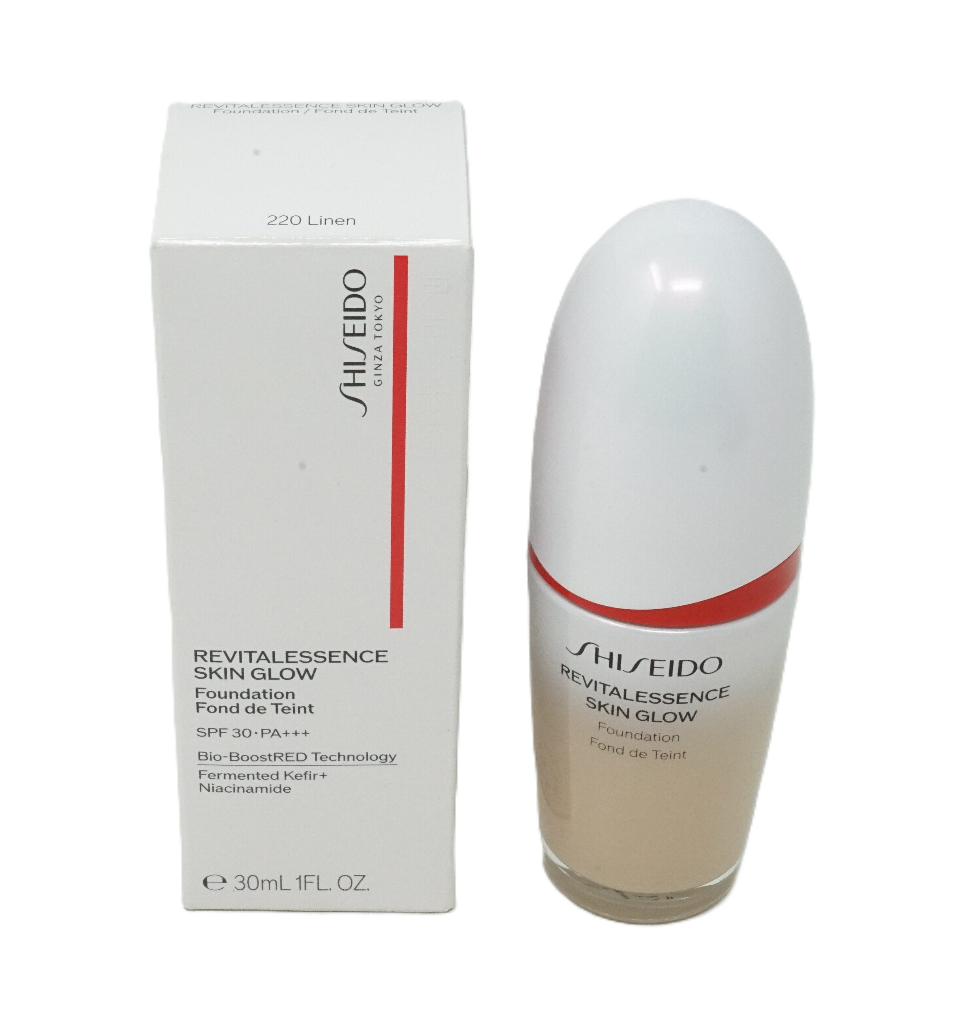 Foundation Shiseido Revitalessence Glow Foundation 220 Linen 30ml