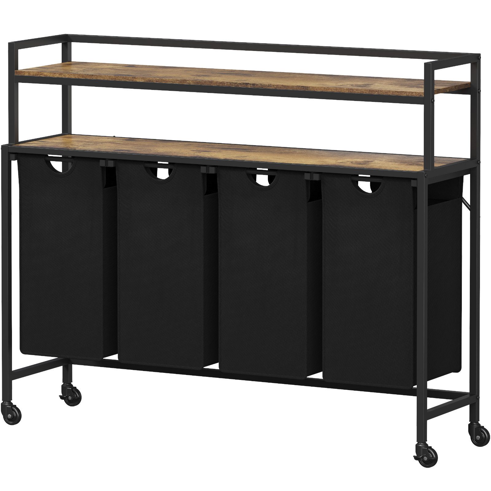 Lifewit Wäschebox Wäschekorb 4 Fächer, 68L/42 x 3L Wäschesammler mit 2 Abla günstig online kaufen