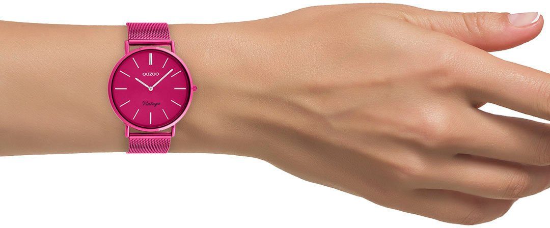 OOZOO Quarzuhr C20275, Armbanduhr, Damenuhr, Herrenuhr, Edelstahlarmband