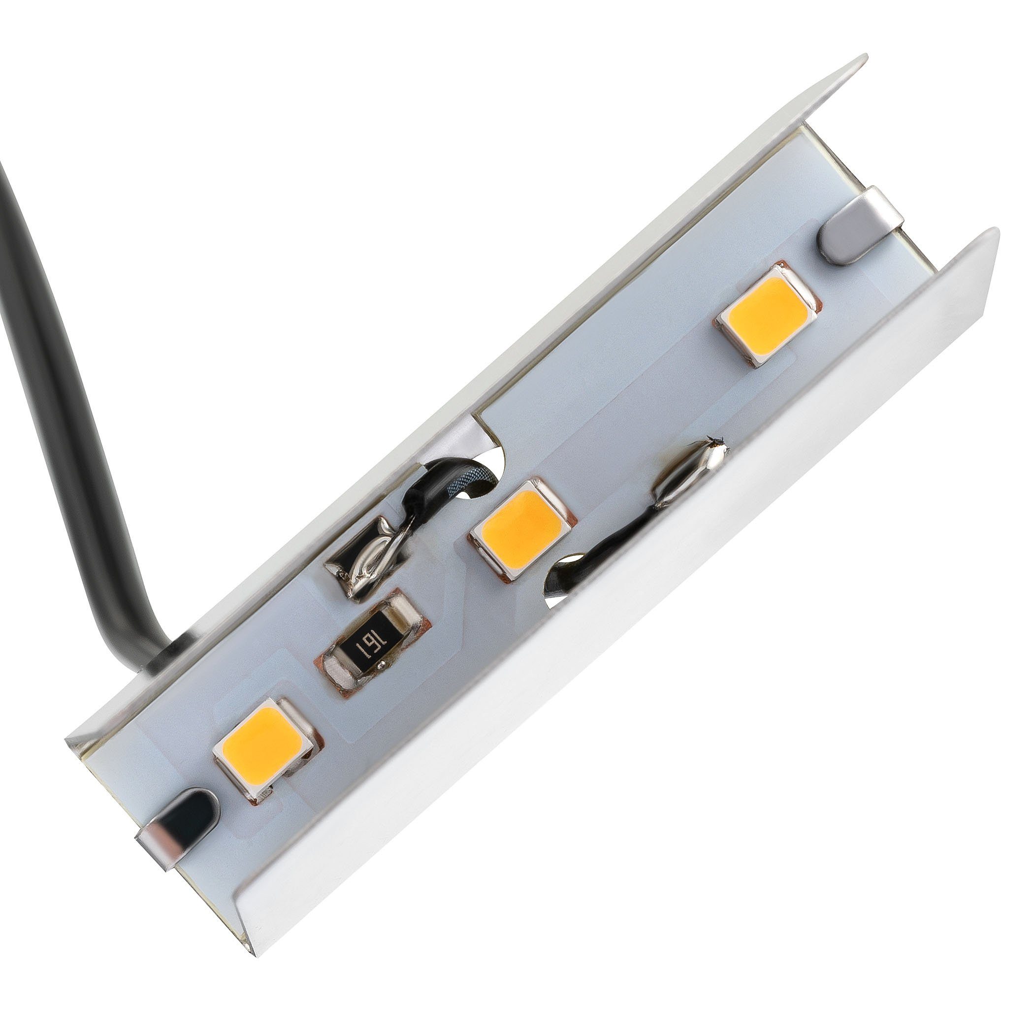 SEBSON Aufbauleuchte LED Vitrinenbeleuchtung 4er Set 12V - Glaskantenbeleuc günstig online kaufen