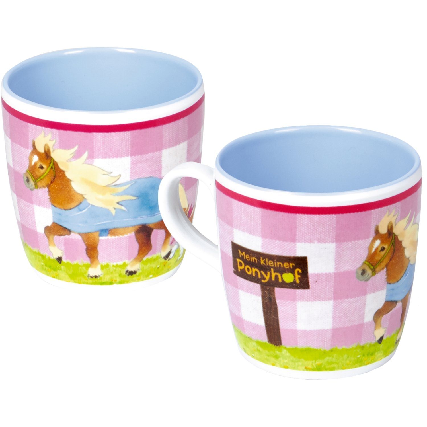 COPPENRATH DIE SPIEGELBURG Kindergeschirr-Set 13339 Melamin-Tasse Mein kleiner Ponyhof