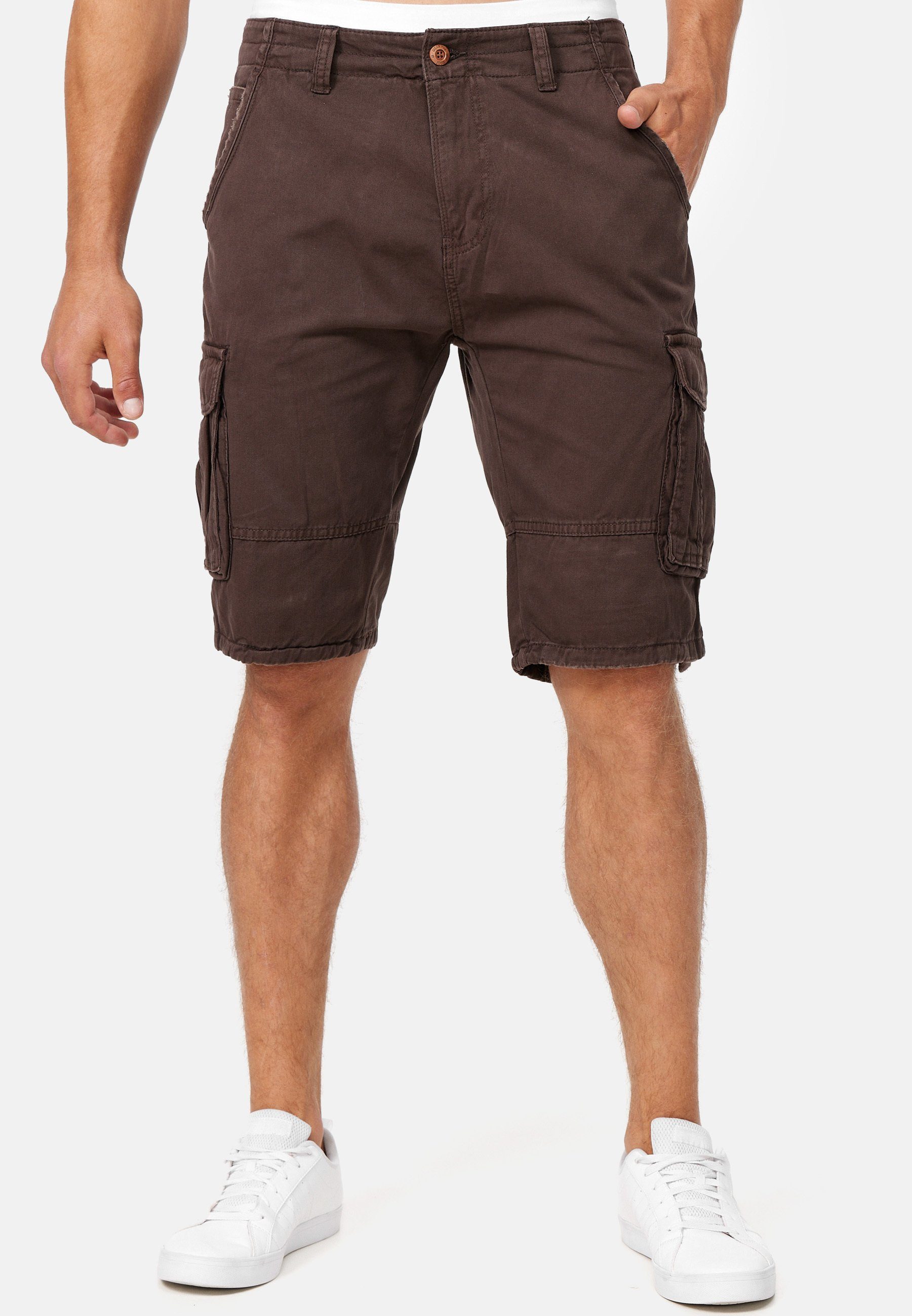Indicode Cargoshorts Herren Monroe Cargo Cargo Shorts Herrenshorts mit 6 Ta günstig online kaufen
