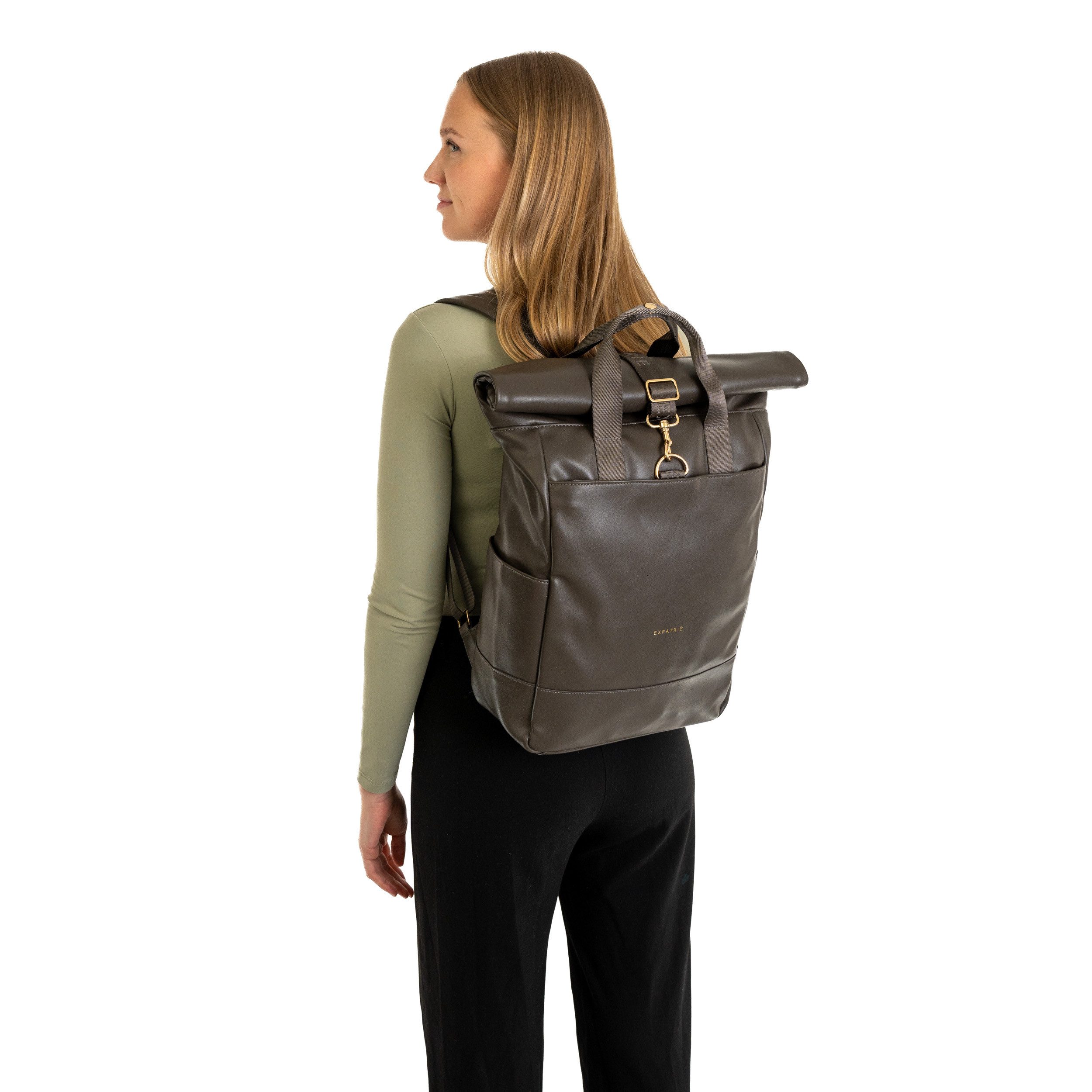 Expatrié Cityrucksack Adele Laptop Rolltop Damen Wasserabweisend (1-tlg), H günstig online kaufen