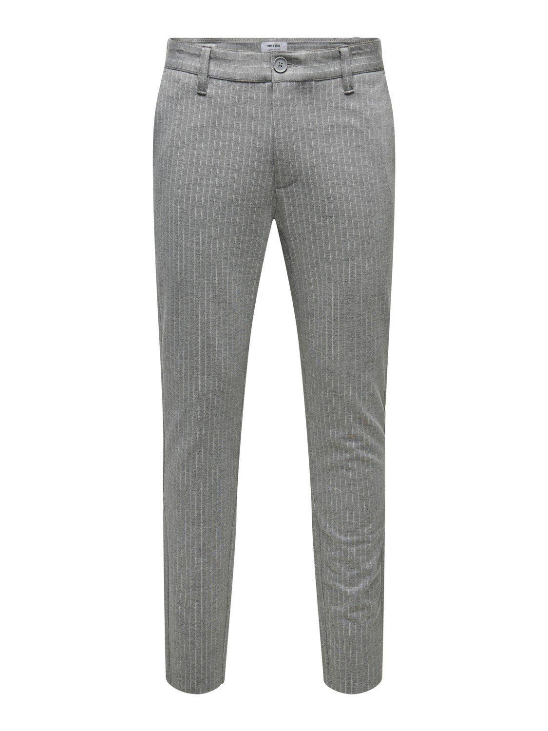 & Chinohose 3727 STRIPE ONSMARK SONS Grey ONLY Light mit GW 22013727 PANT Melange Stretch