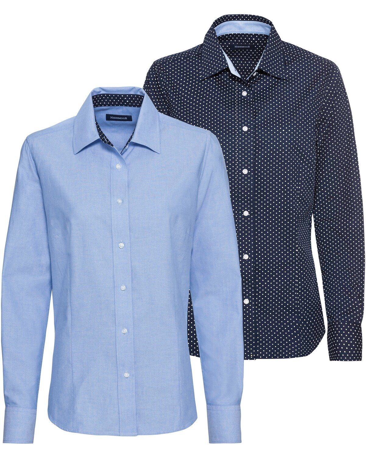 Highmoor Hemdbluse Blusen im Doppelpack günstig online kaufen
