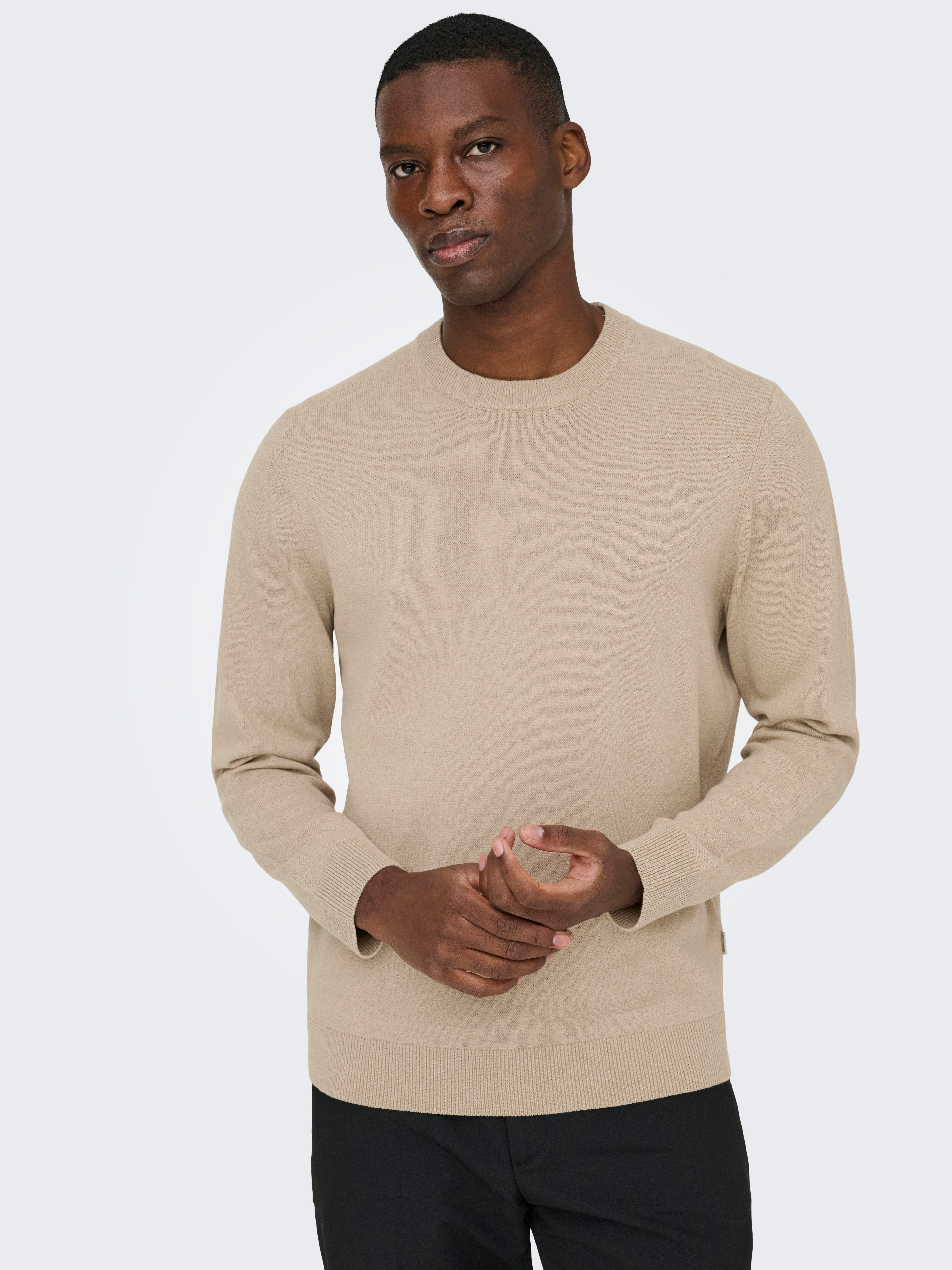 ONLY & SONS Rundhalspullover ONSREX LIFE REG 12 CREW KNIT günstig online kaufen