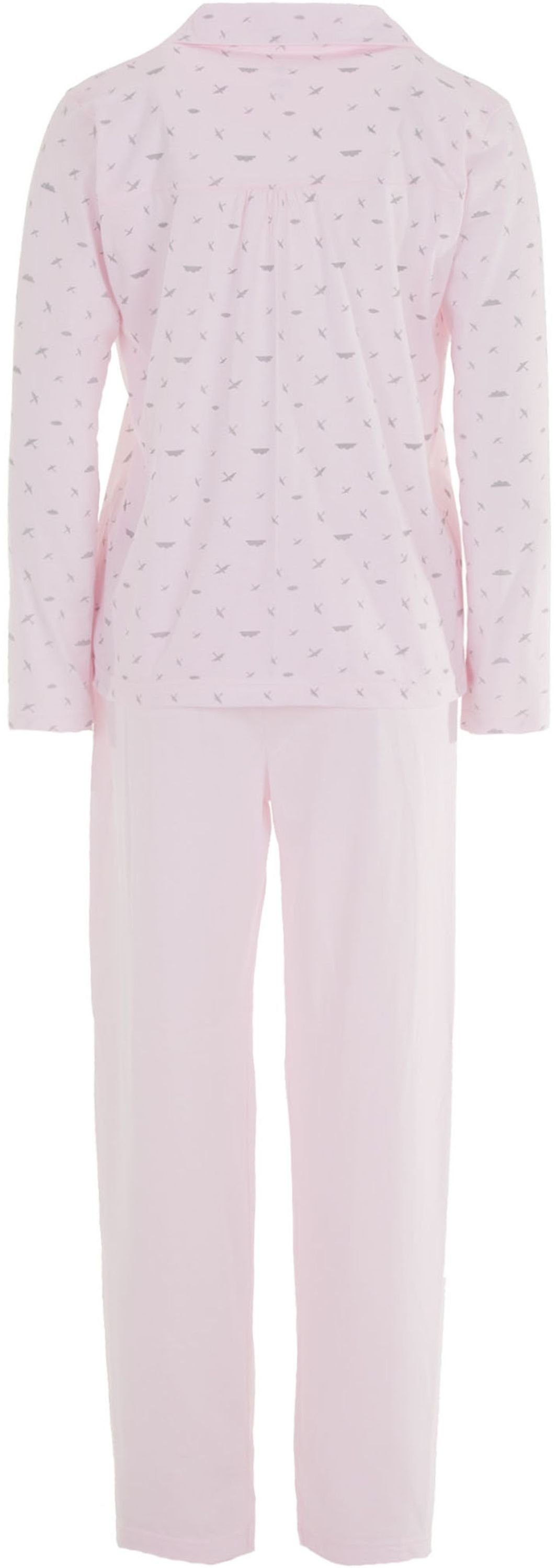 Schwalbe Set Langarm zeitlos Pyjama Schlafanzug - rosa
