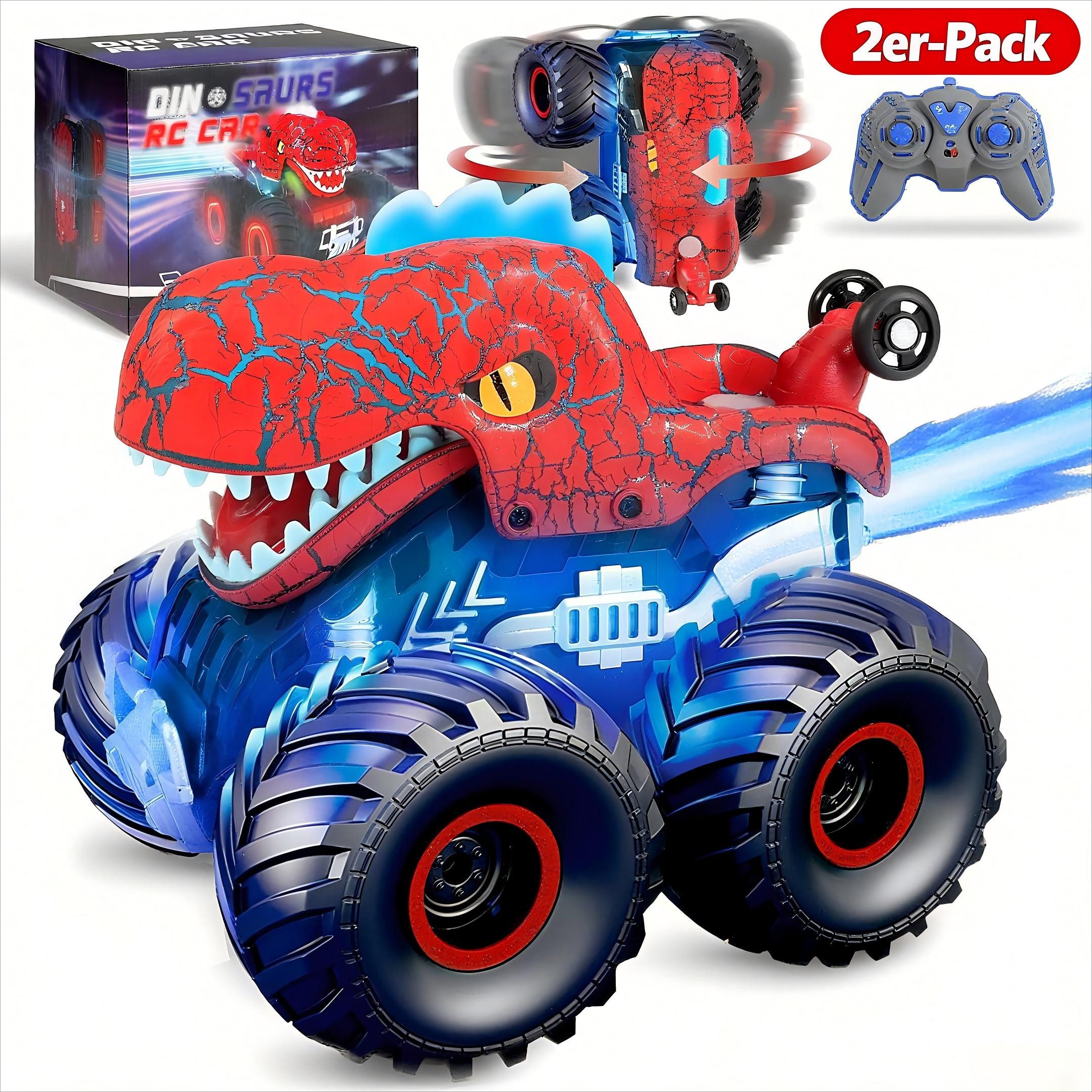 POPOLIC RC-Auto Ferngesteuertes Dinosaurier Monstertruck Spielzeug,2,4GHz günstig online kaufen