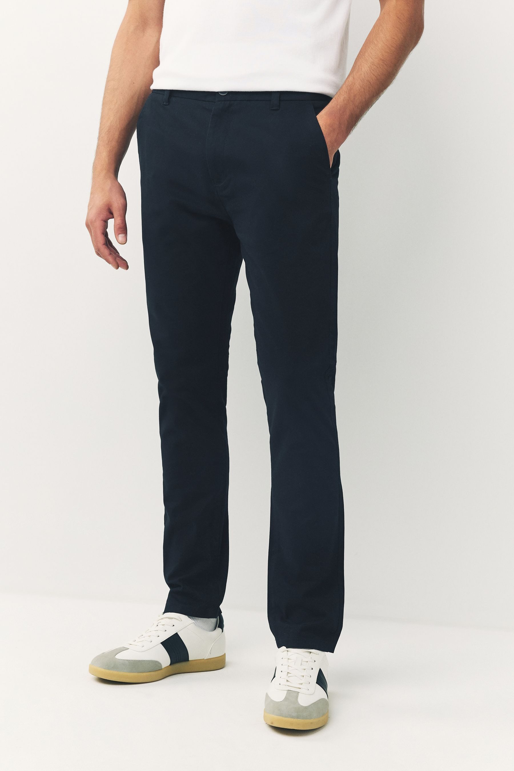 Next Chinohose Slim Fit Chinohose mit Stretch, 4er-Pack (4-tlg)