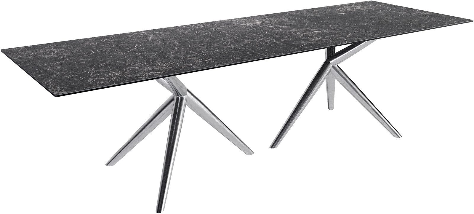 DELIFE Esstisch Edge, Keramik Laminam®Nero Greco günstig online kaufen