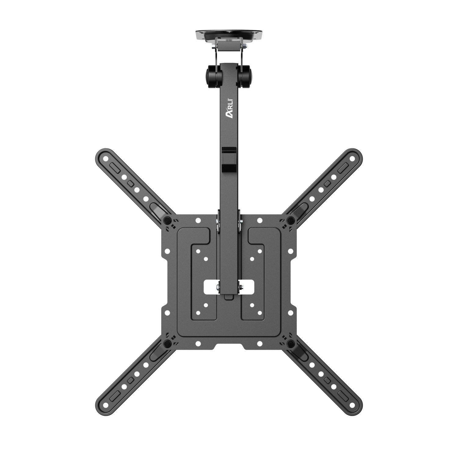 ARLI TV-Deckenhalterung TV Deckenhalterung klappbar für 23 – 55 Zoll neigbar, schwenkbar, (bis 55,00 Zoll, faltbar für LED LCD OLED Curved Fernseher)