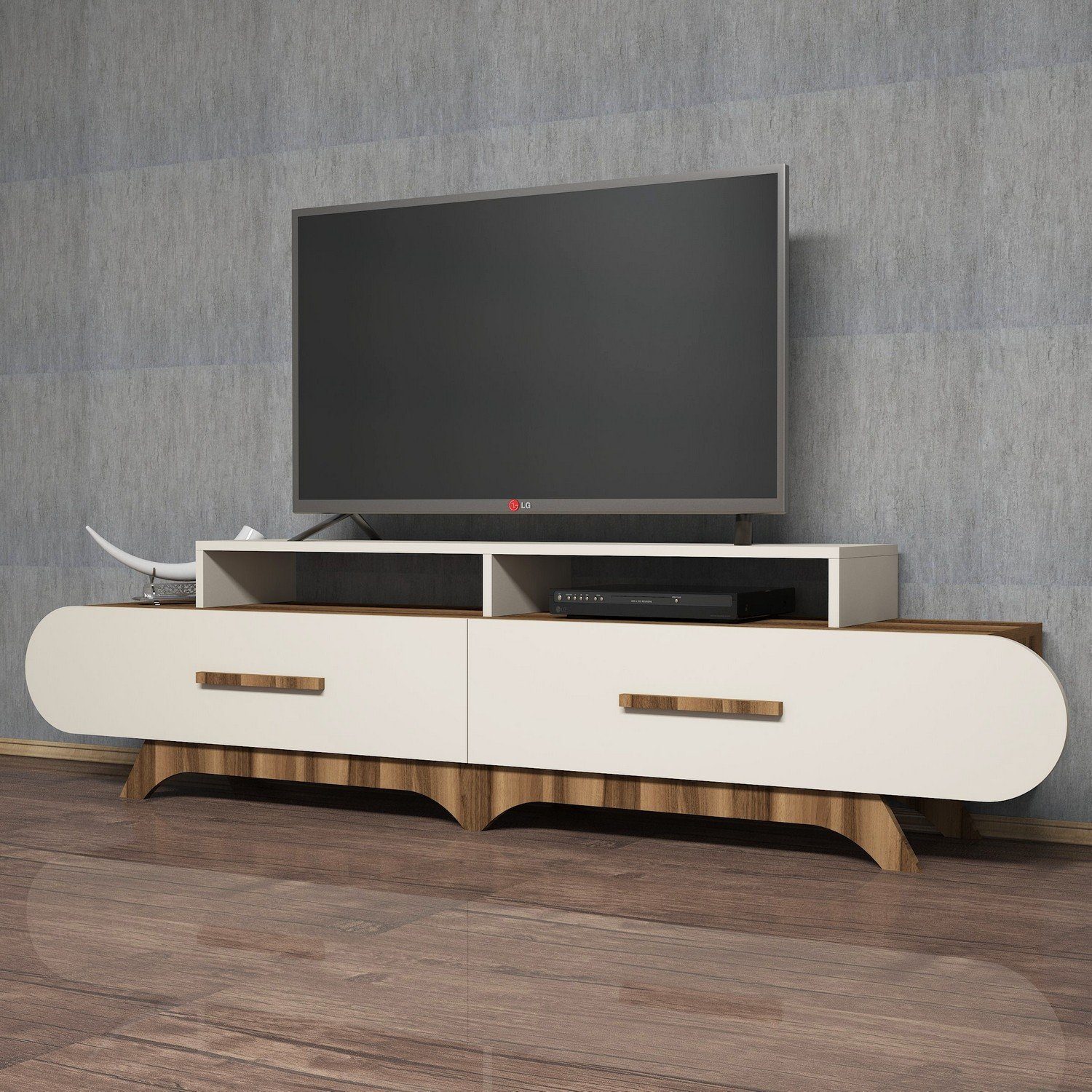Skye Decor TV-Schrank Schränke, 50x205x36,8 cm, 100% Melaminbeschichtete Partikelplatte | TV-Schränke