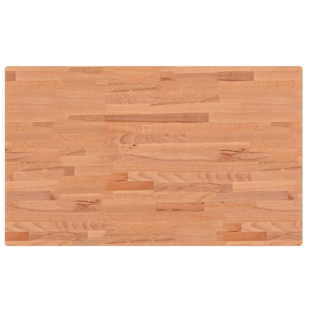 vidaXL Tischplatte Tischplatte 100x60x2,5 cm Rechteckig Massivholz Buche (1 St)