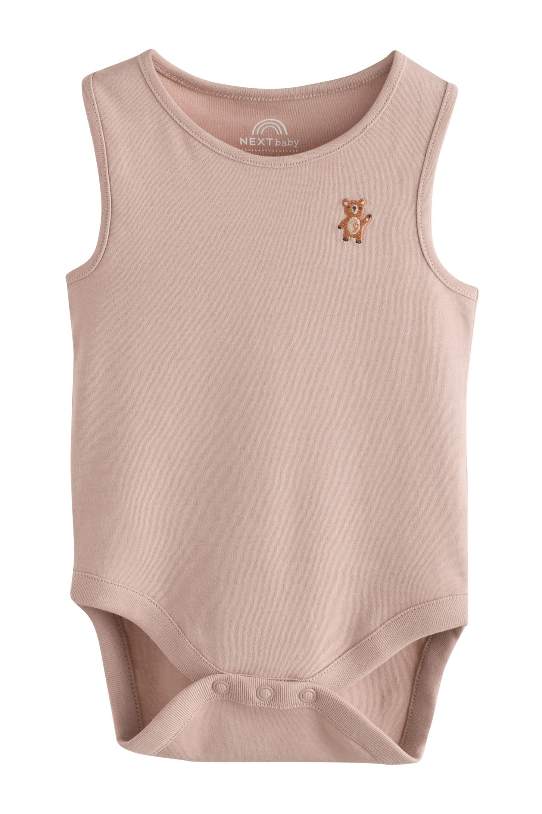 Next Body Baby-Trägerhemden mit Mini-Print im 5er-Pack (5-tlg)