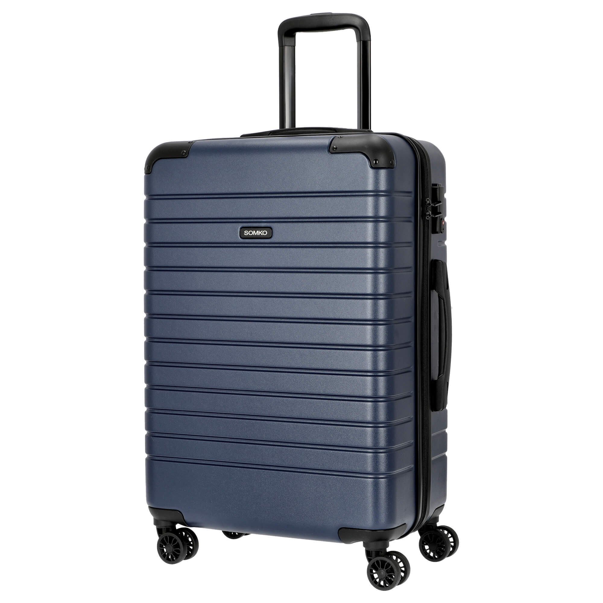 4-Rollen-Trolley 67 cm, Rollen - M 4 navy SOMKO Line Trolley