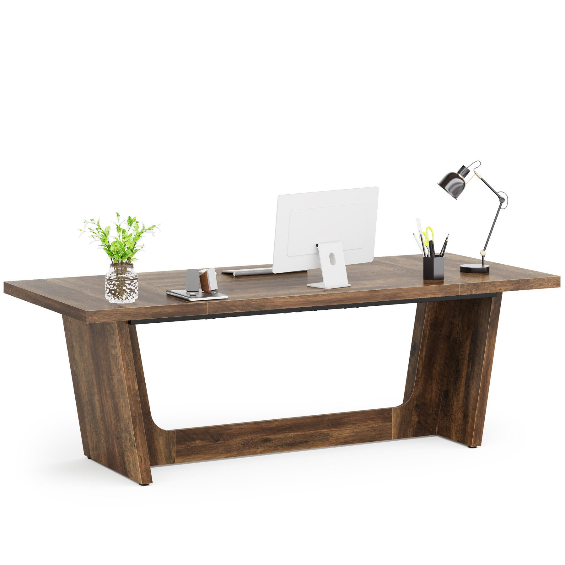 Tribesigns Schreibtisch Computertisch, 180 x 79 x 75 cm Groß PC Tisch Bürot günstig online kaufen