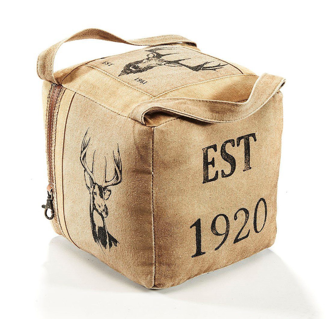 Kobolo Türstopper Vintage Türpuffer -Hirsch- aus Canvas braun (1 Stück) günstig online kaufen