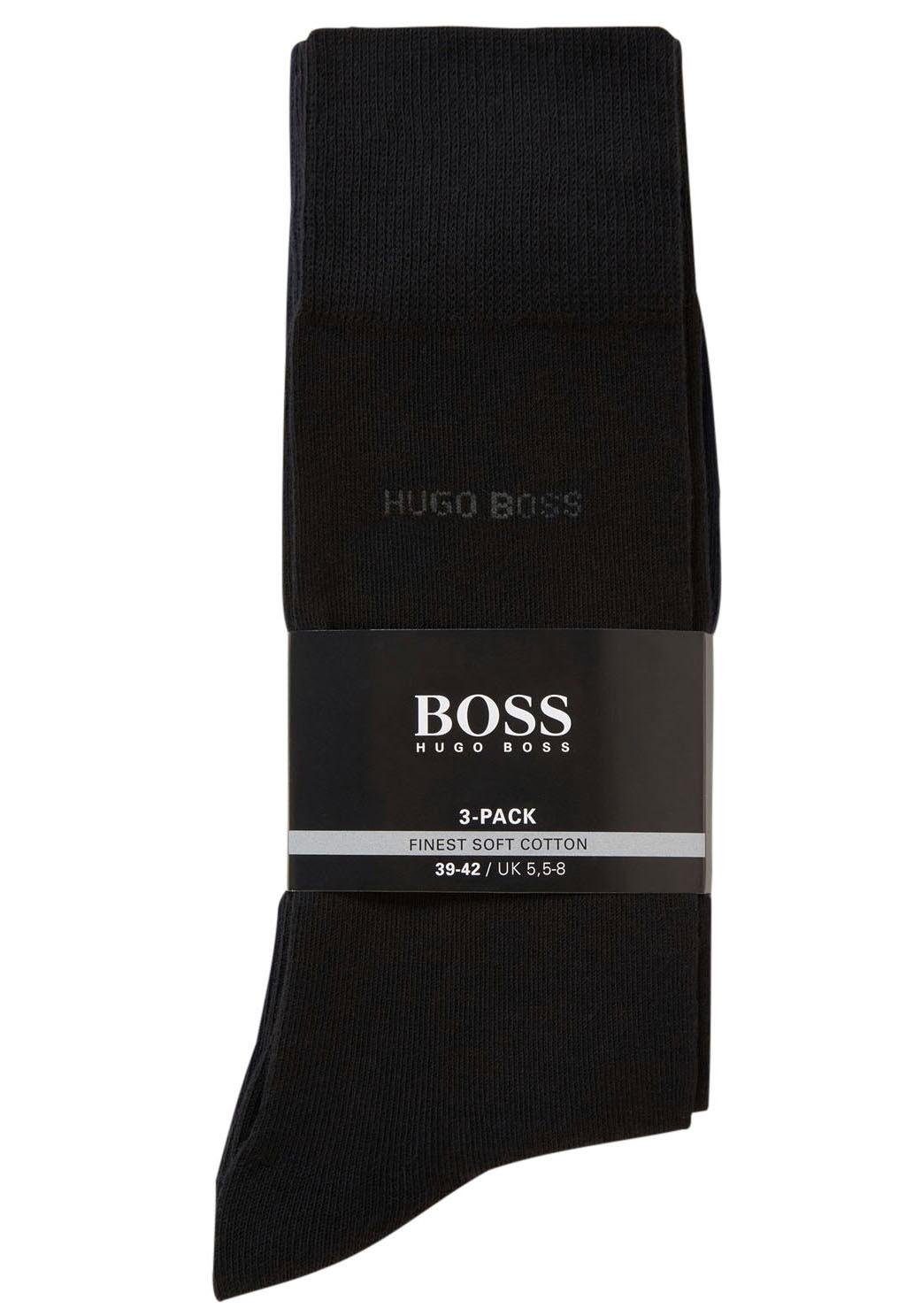 BOSS RS anthrazit, 3P (3-Paar) Uni schwarz, Socken marine