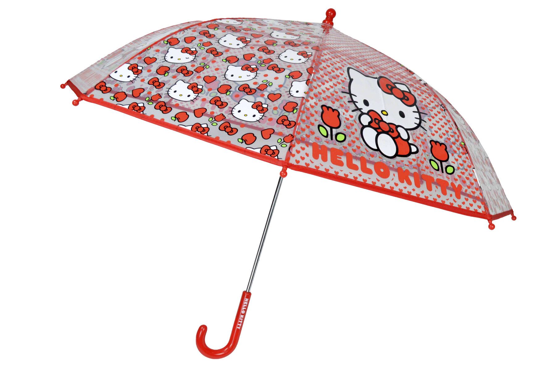 Hello Kitty Stockregenschirm - Regenschirm Stockschirm für Kinder