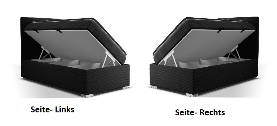 Fun Möbel Boxbett Schlafzimmerbett VINCENZA 100cm günstig online kaufen