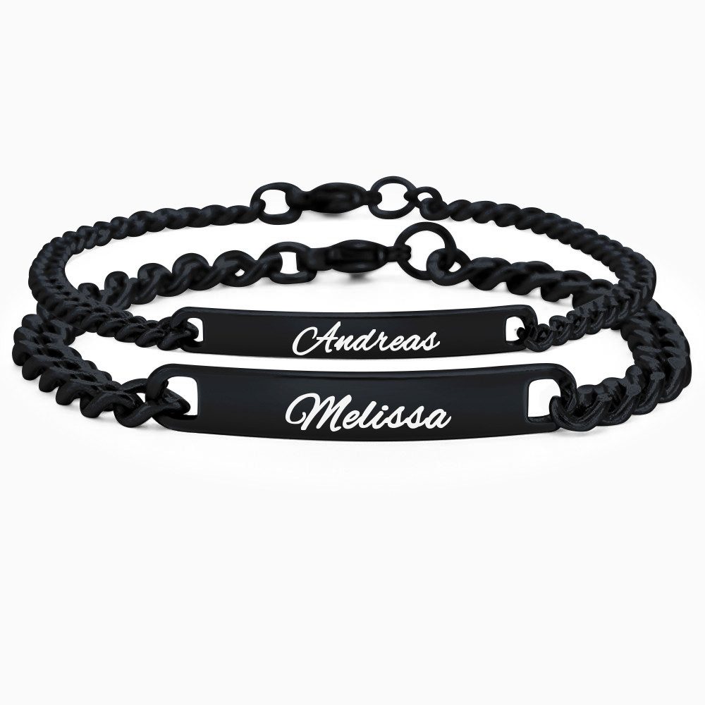 OTANTO Armband mit Gravur Partnerarmbänder mit Gravur Pärchen Armbänder