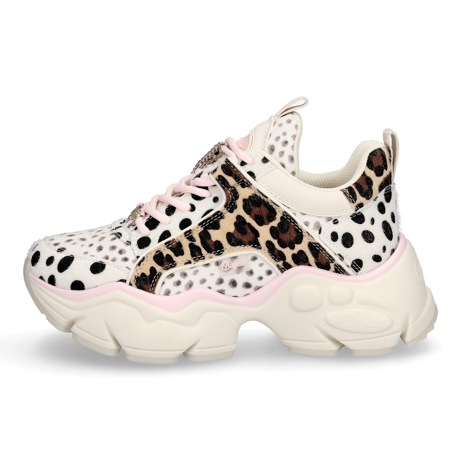 Buffalo Buffalo Damen Sneaker Binary Glam leo pink Sneaker