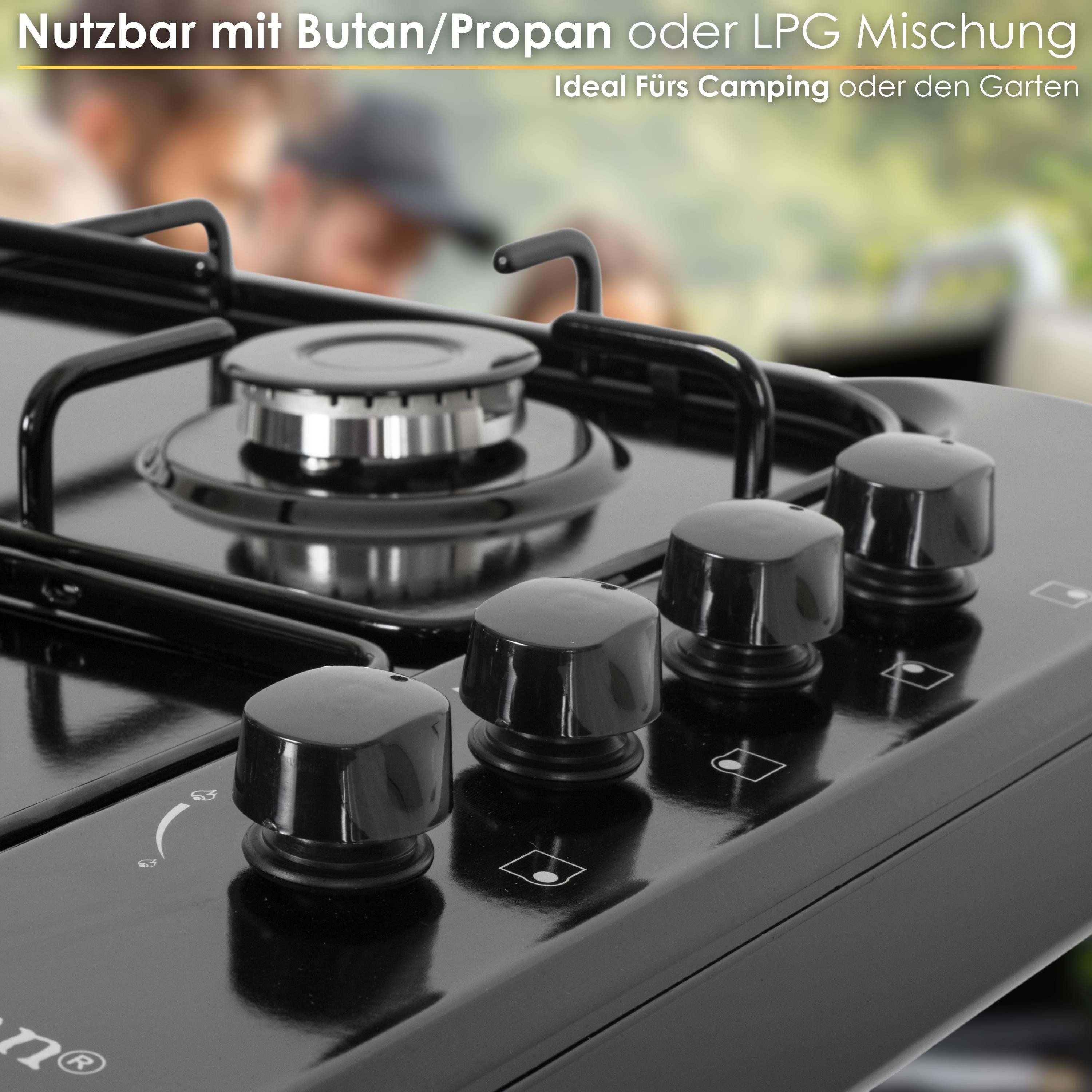 Zilan Gaskocher ZLN-1518, (Set), Nutzbar mit Butan / Propan - Gas oder LPG-Mischung (Flüssiggas)