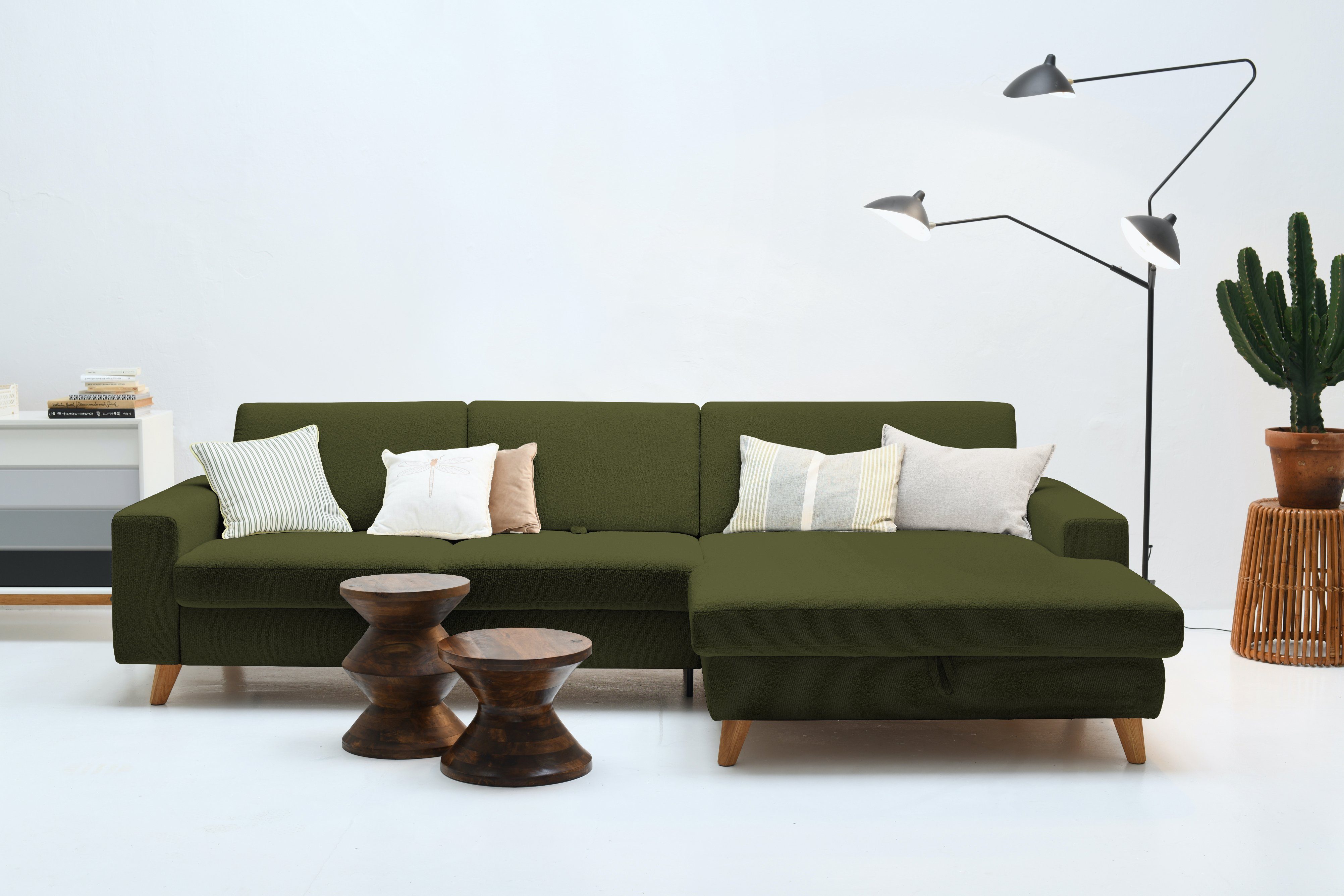 TOM TAILOR HOME Ecksofa Nordic Shift Pure, wahlweise mit Bettfunktion und Bettkasten hunter SCO 333