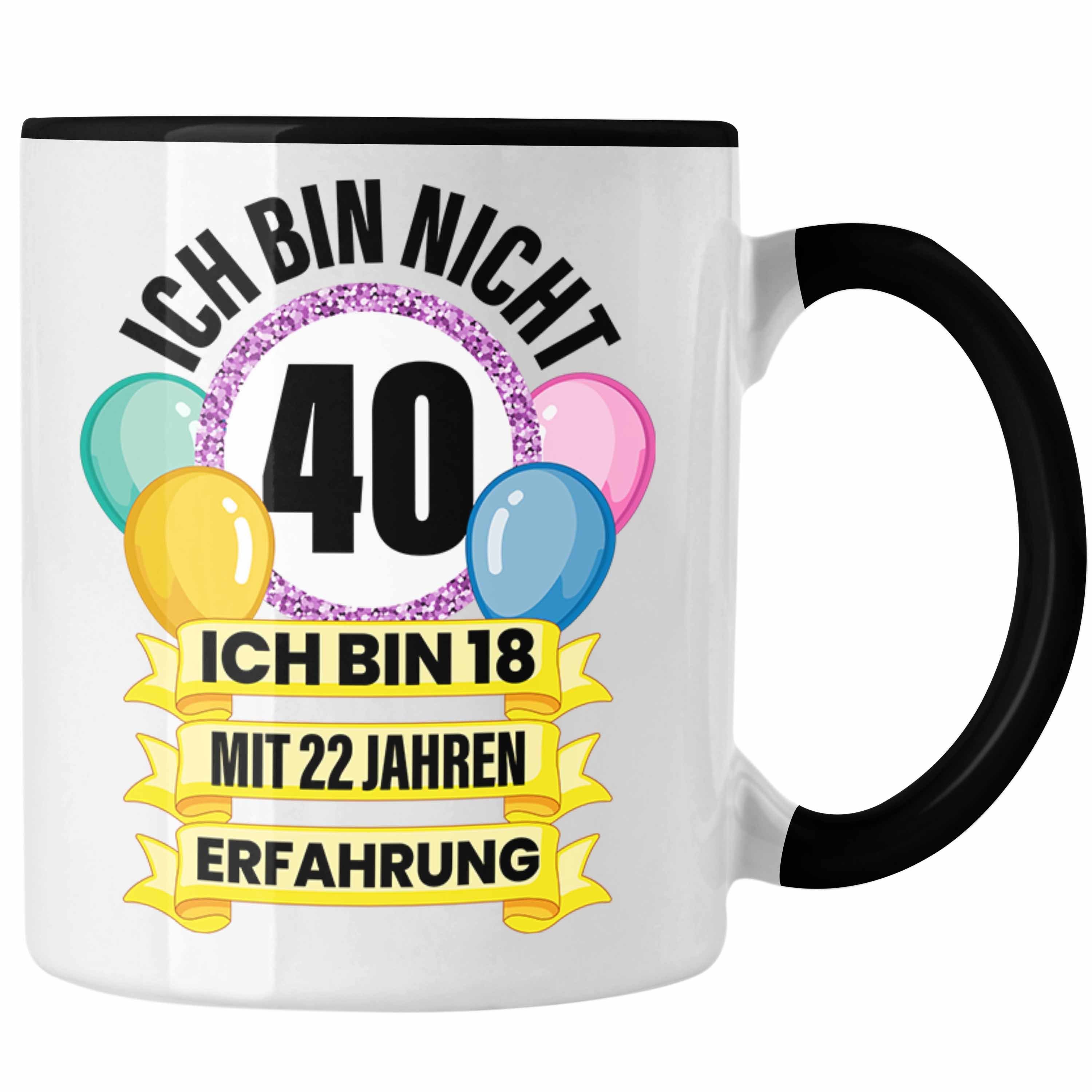 40 Mann Tasse Frau Geschenk Männer 40er - 40 Geburtstag Frauen Geschenke 40. Jahre Lustig Geschenkidee Trendation Tasse Mutter Alt Schwarz Trendation