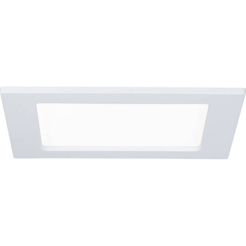 Paulmann LED Panel LED Einbaupanel eckig 165x165mm 12W 4.000K Weiß, LED  fest integriert, Neutralweiß, LED Einbaupanel eckig 165x165mm 12W 4.000K  Weiß, Satiniertes Schutzglas