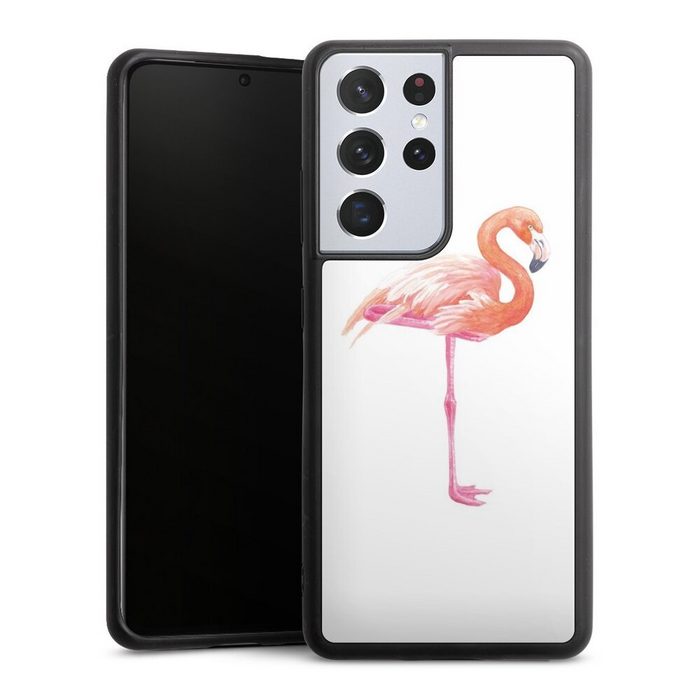 DeinDesign Handyhülle Flamingo Tiere Sommer Flamingo3 Samsung Galaxy S21 Ultra 5G Gallery Case Glas Hülle