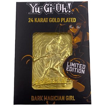 Fanattik Sammelkarte Yu-Gi-Oh! - Dunkles Magier-Mädchen - limitiert - 24 Karat vergoldet