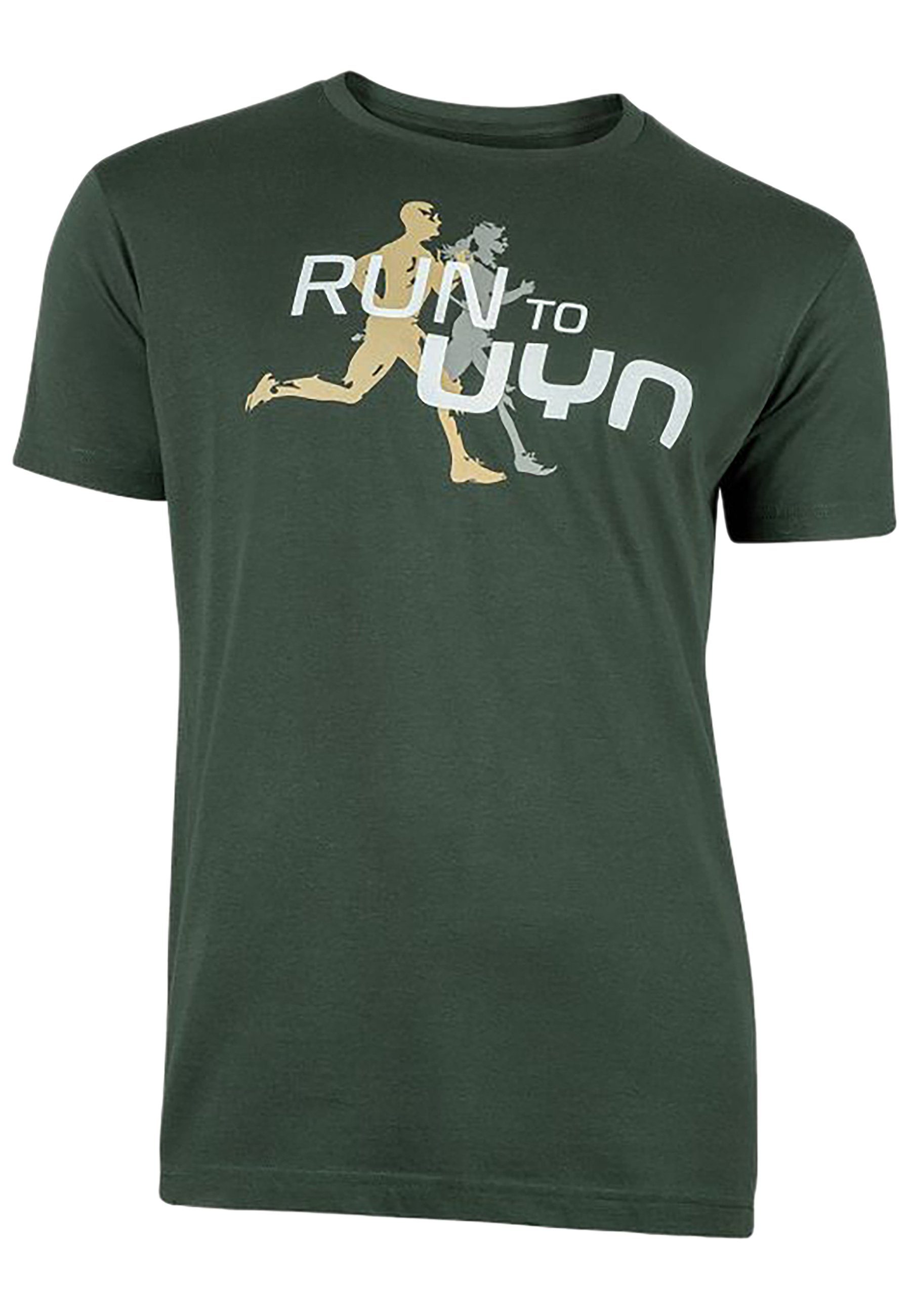 T-Shirt UYN dunkelgrün Runner Club (1-tlg)